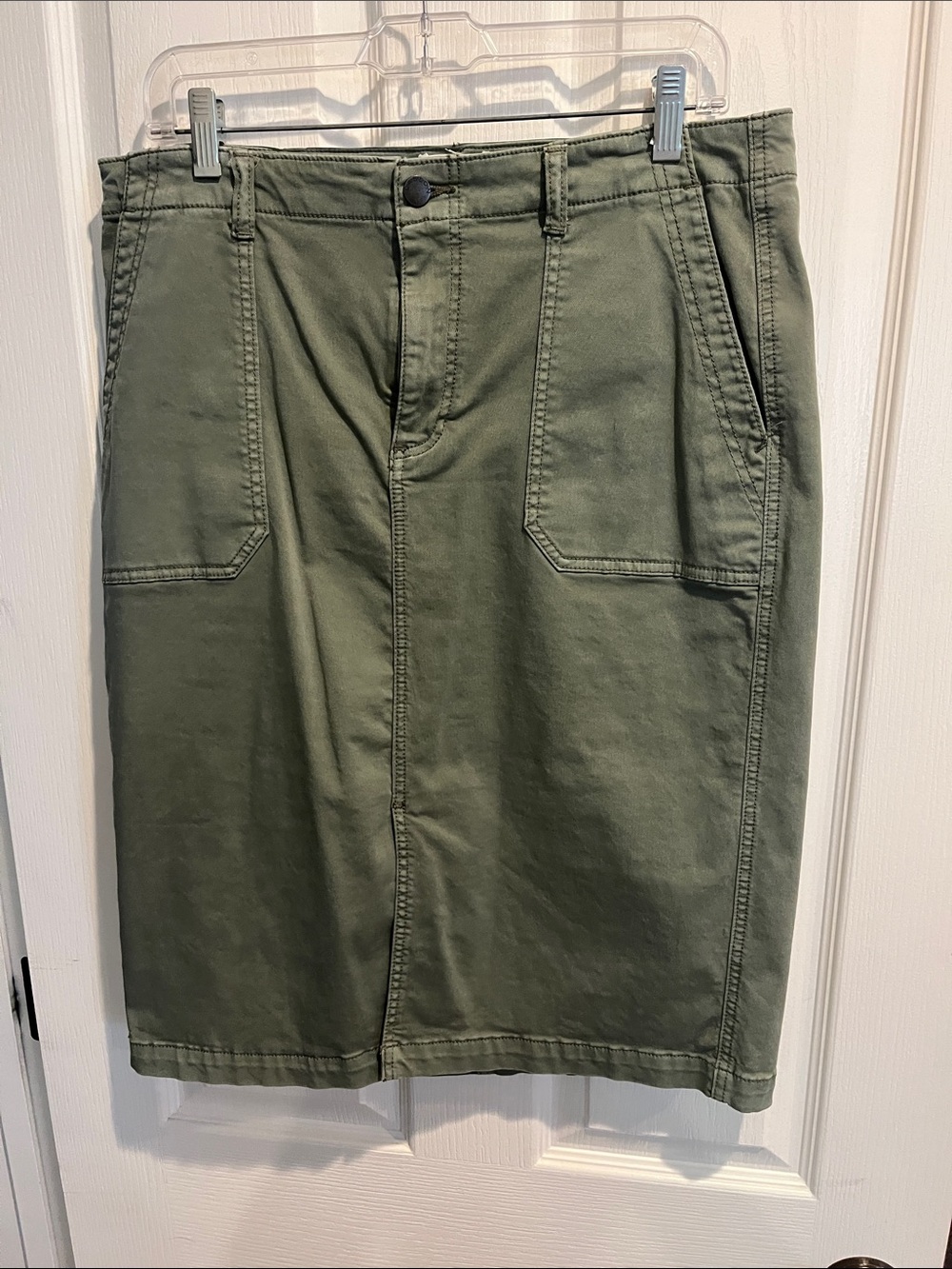Women’s Caslon Olive Green Pencil Skirt